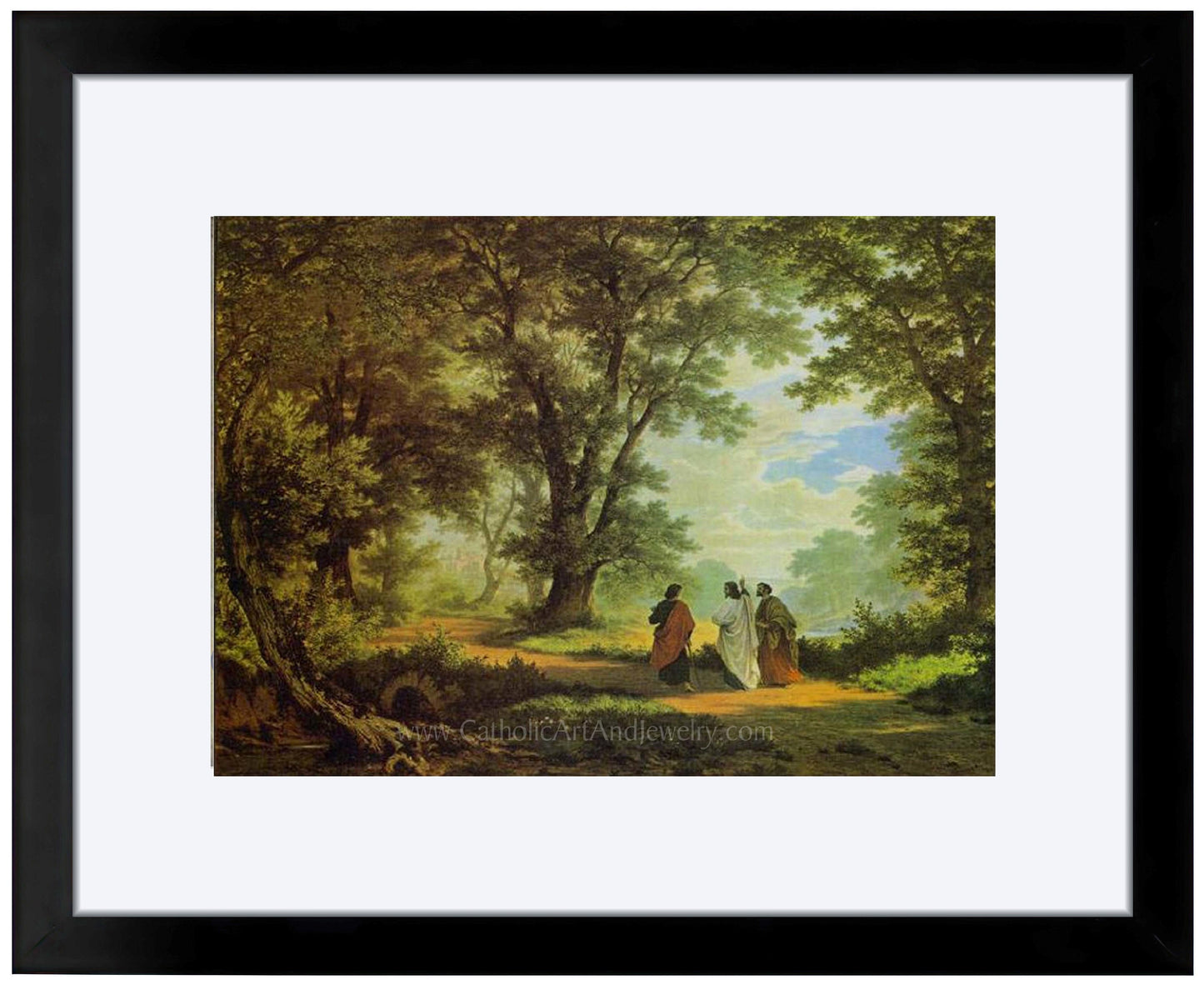 Road to Emmaus – 3 sizes – Robert Zünd – Catholic Art Print