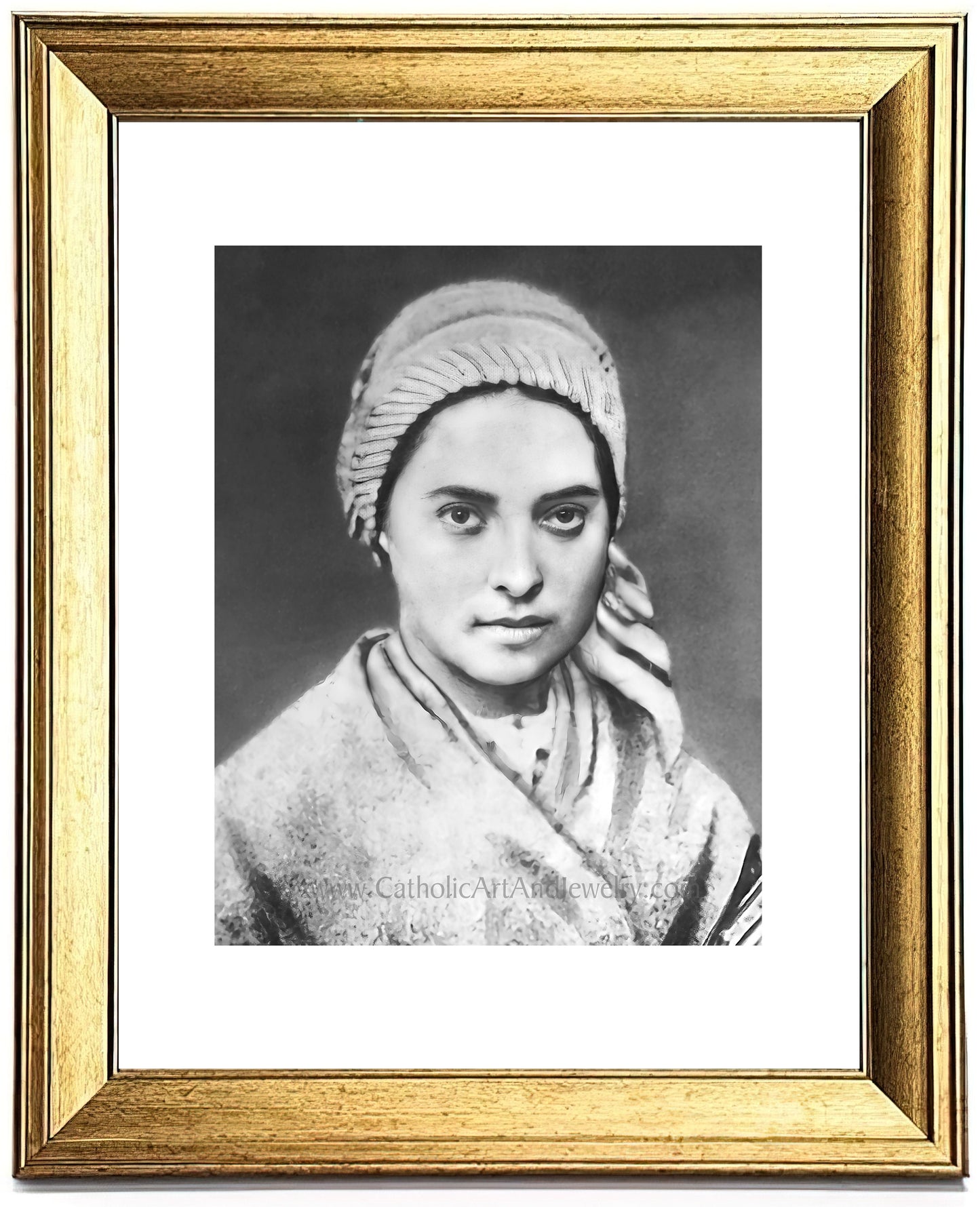 St. Bernadette – Exclusive Photo Restoration – 4 Sizes – Catholic Art – Catholic Gift