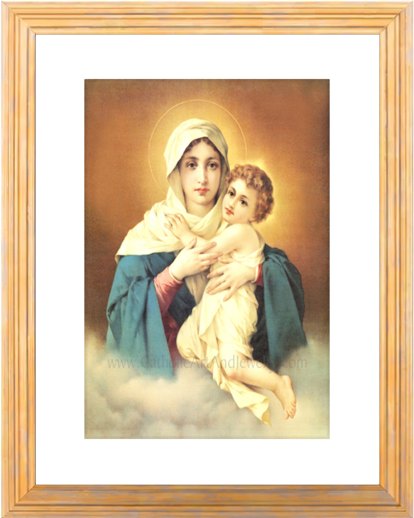 New Restoration! Mother Thrice Admirable, Queen and Victress of Schoenstat – MTA – by Luigi Crosio – Catholic Art Print – Archival Quality