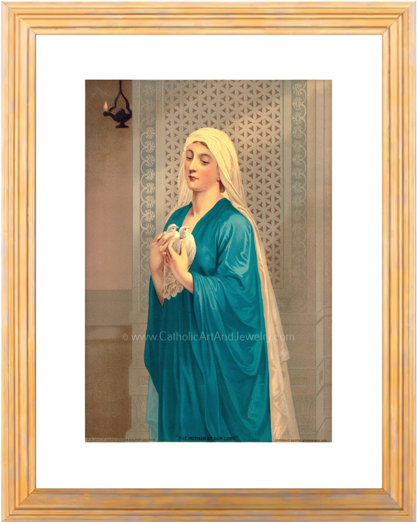 The Mother of Our Lord – Antique Catholic Print – Vintage Catholic Art Print – Archival Quality