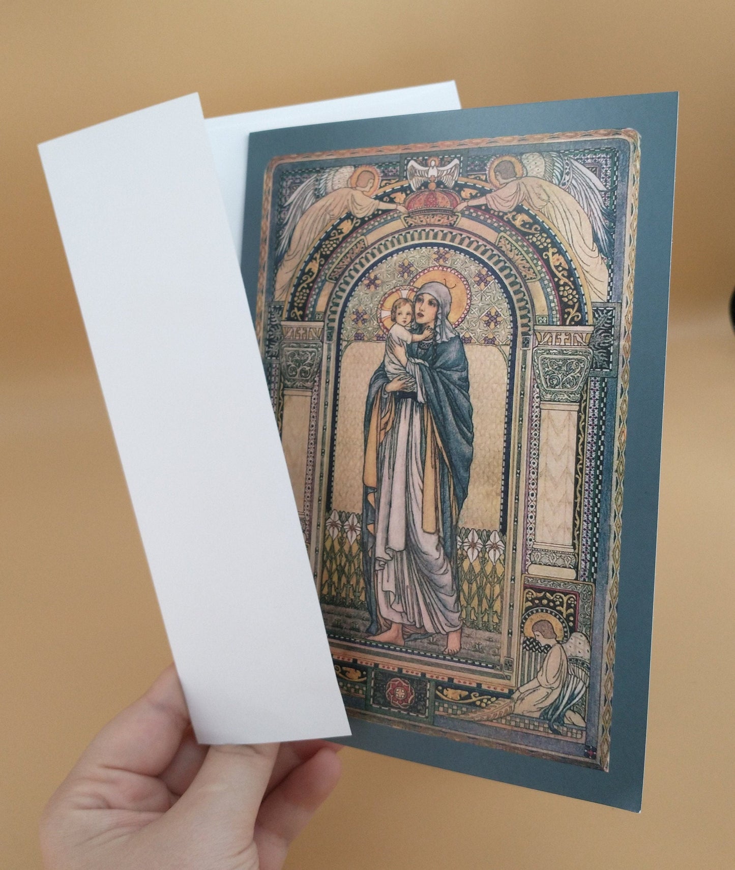 Greeting Card / Christmas Card – Madonna and Child – 5x7" – With Envelope – 1 / 10 / 50 / 100 – by Jeanne Antoinette Labrousse