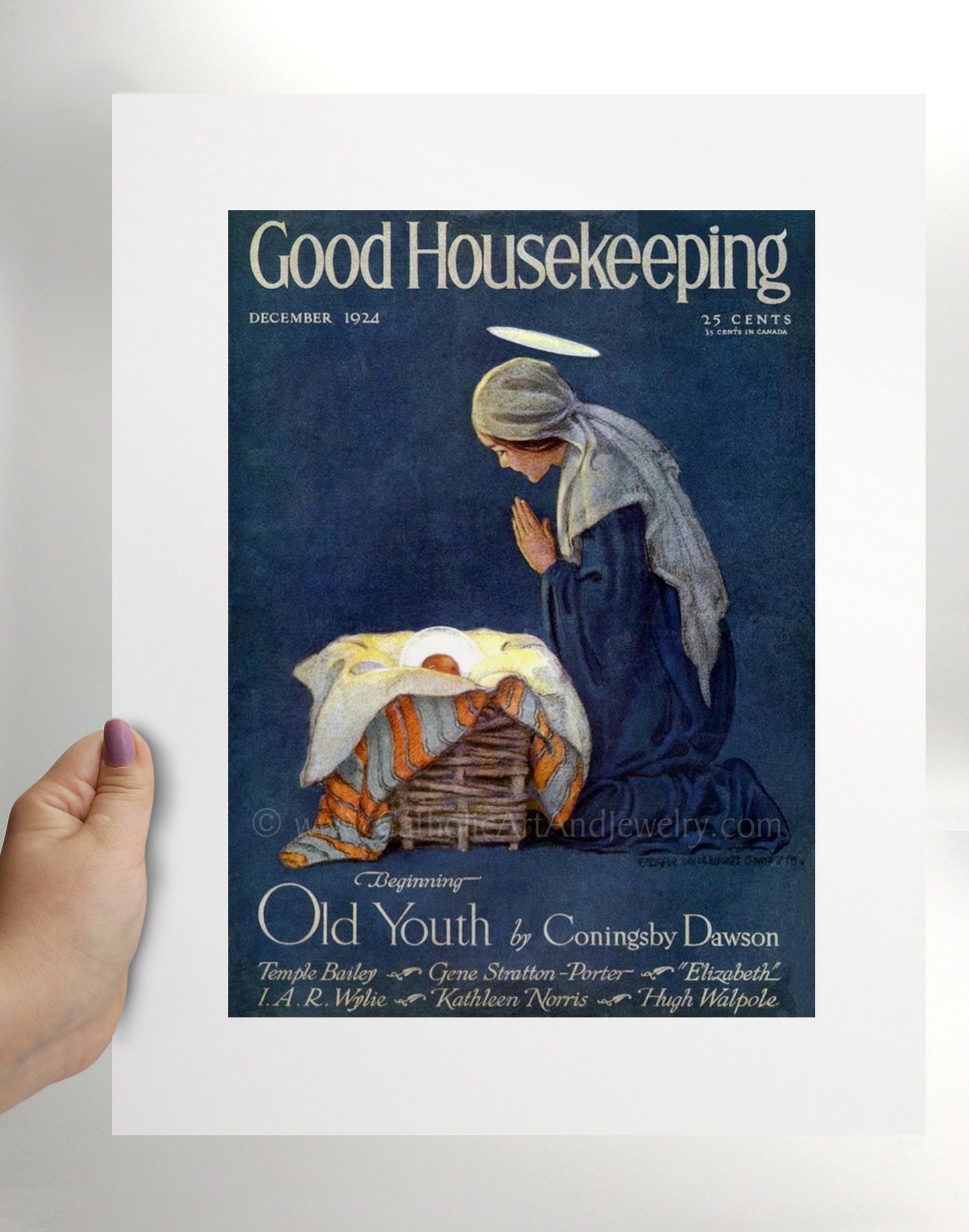 Madonna and Child – Jessie Willcox Smith – Good Housekeeping, December 1924 – Catholic Art Print – Archival Quality