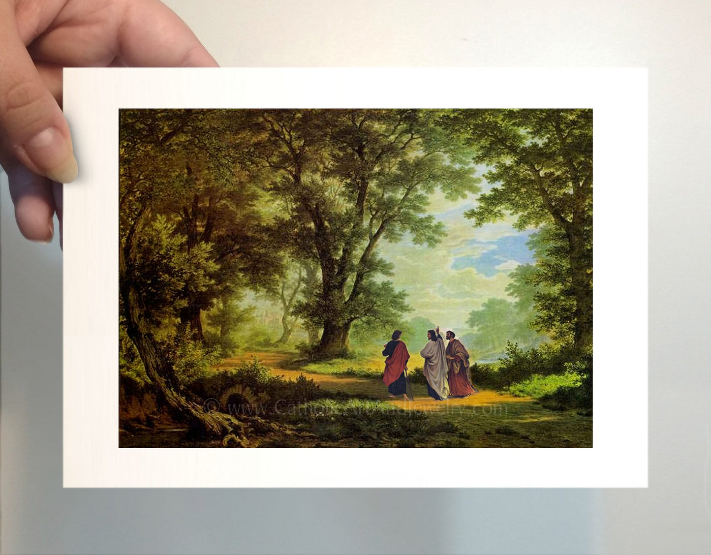 Road to Emmaus – 3 sizes – Robert Zünd – Catholic Art Print