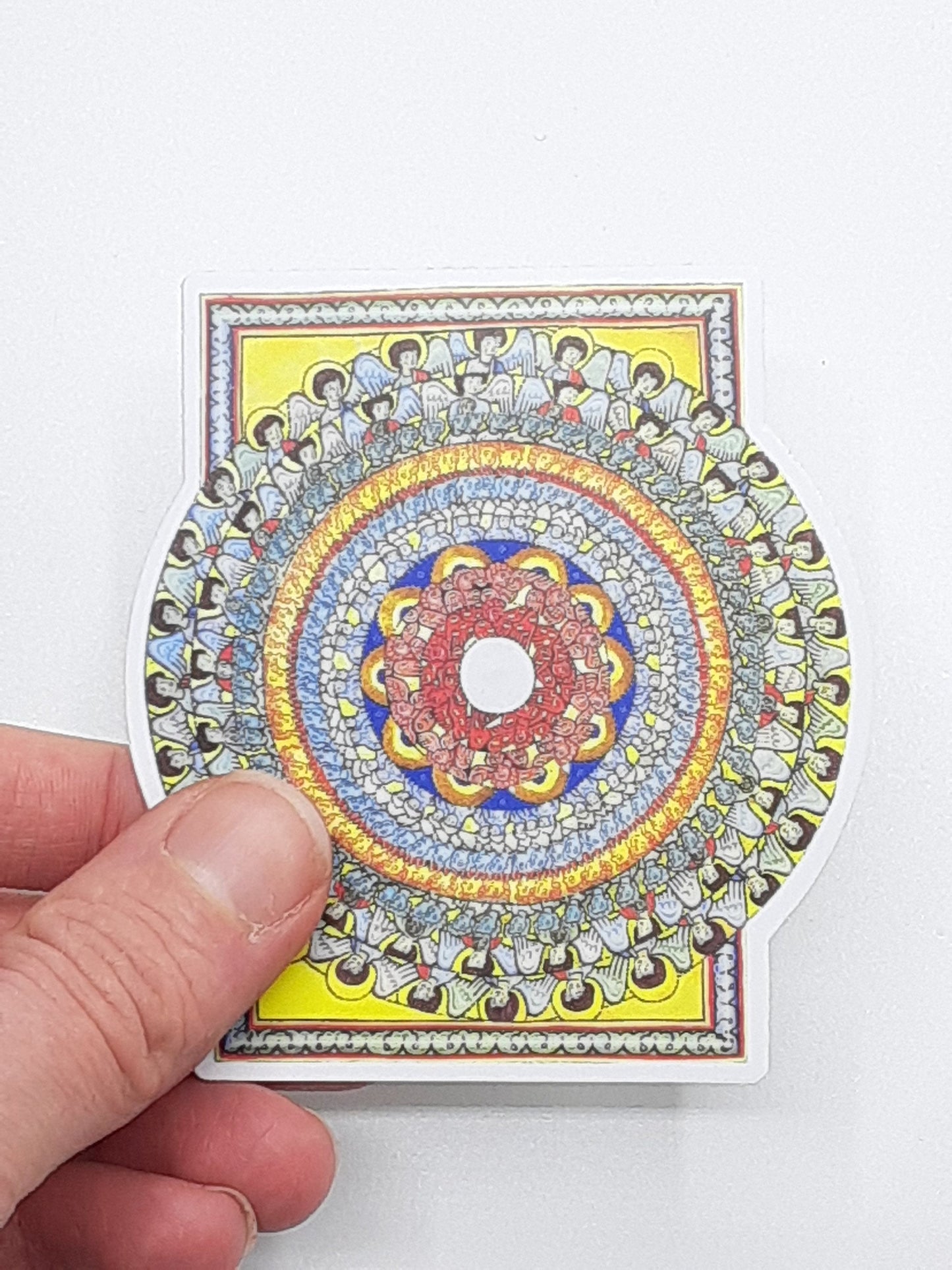 Hildegard Sticker! All Beings Celebrate Creation – Hildegard of Bingen – High Quality Vinyl – Wash Over and Over