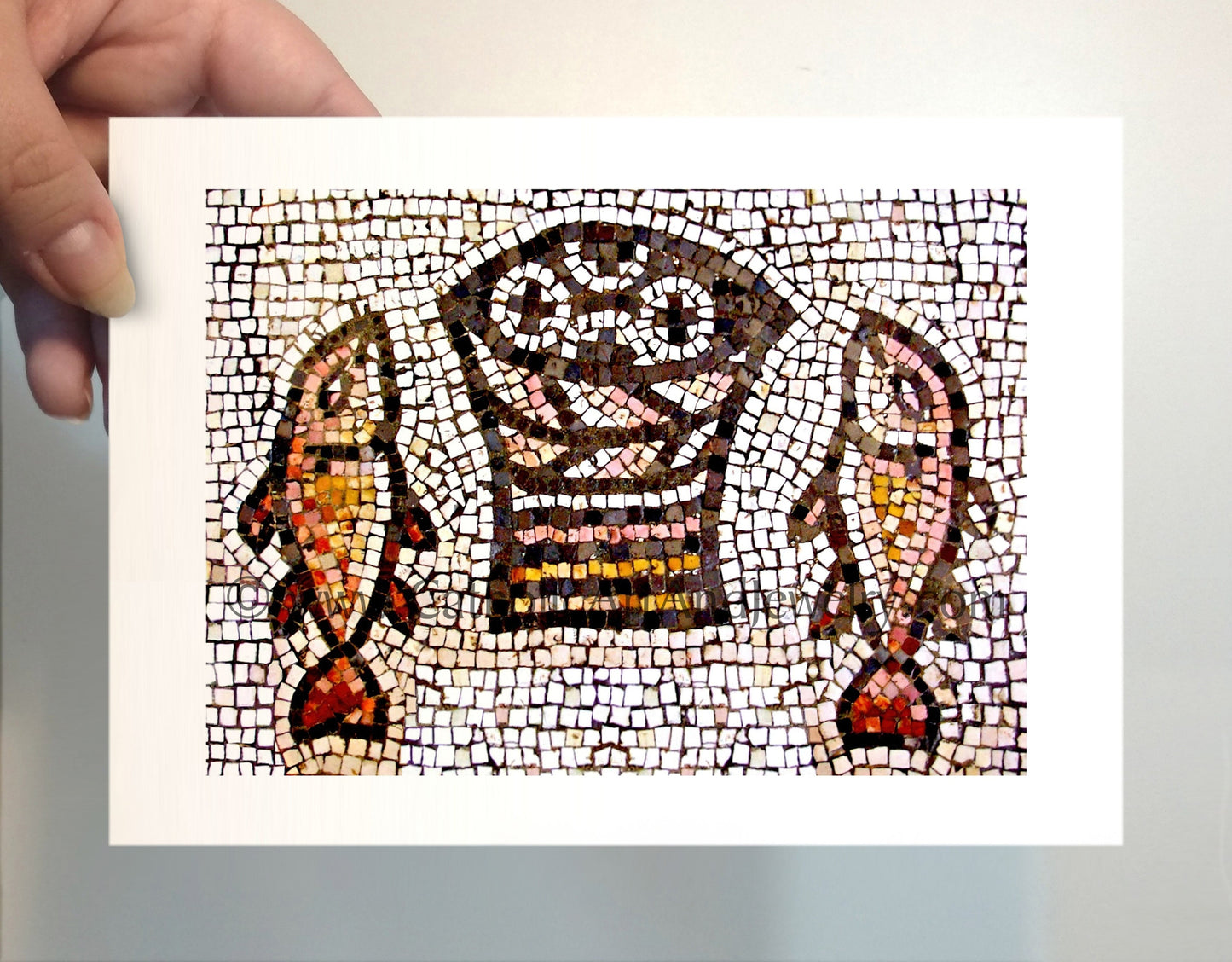 Loaves and Fish–5th Century Christian Mosaic – Near Capernaum – 3 sizes – Catholic Art Print – Archival Quality