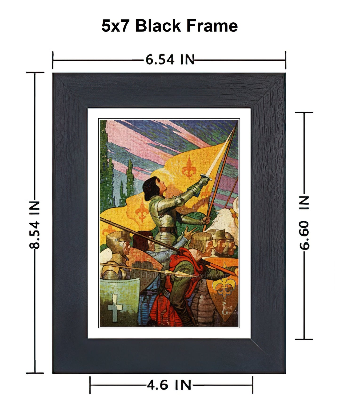 St Joan of Arc – by Frank Godwin– Two Sizes – Catholic Art Print – Archival Quality