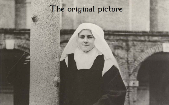 St. Therese Novice – Exclusive Restored Photo – Happy New Novice – Archival Quality
