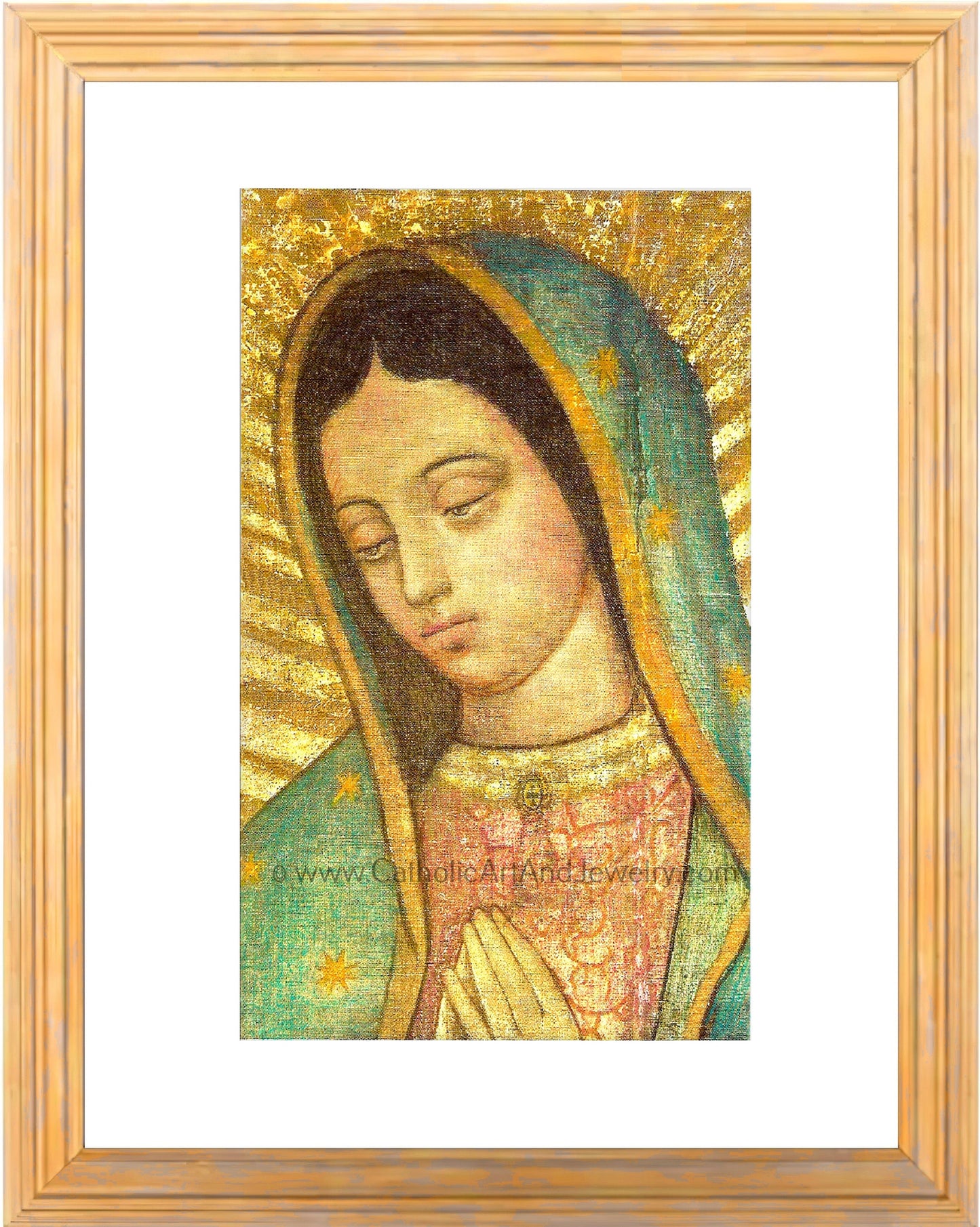 Our Lady of Guadalupe – Close-up – 3 sizes – Catholic Art Print – Archival Quality