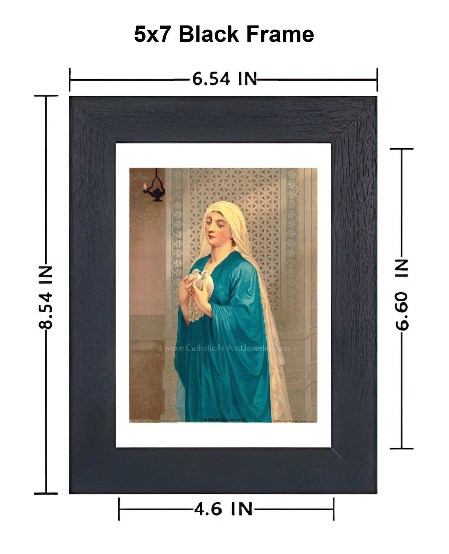 The Mother of Our Lord – Antique Catholic Print – Vintage Catholic Art Print – Archival Quality