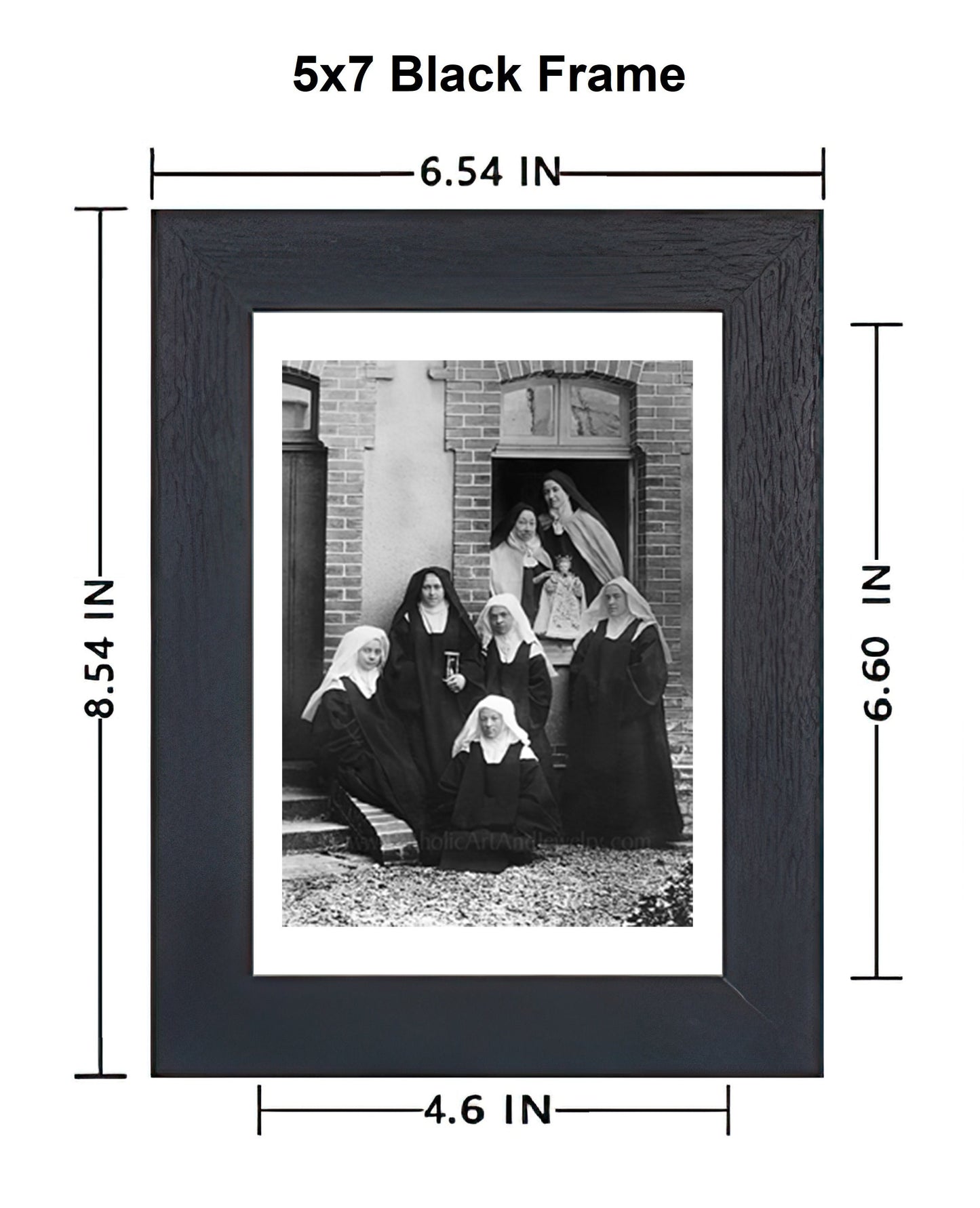 Saint Thérèse with Nuns at Carmel – Exclusive Restoration! – Saint Photo – Catholic Gift
