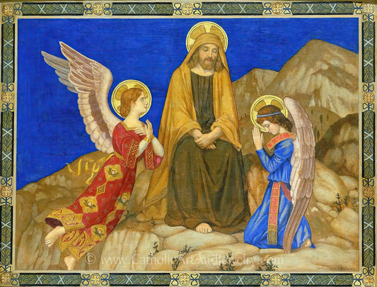 In the Desert – H. Siddons Mowbray – 4 Sizes – Catholic Art Print – Archival Quality