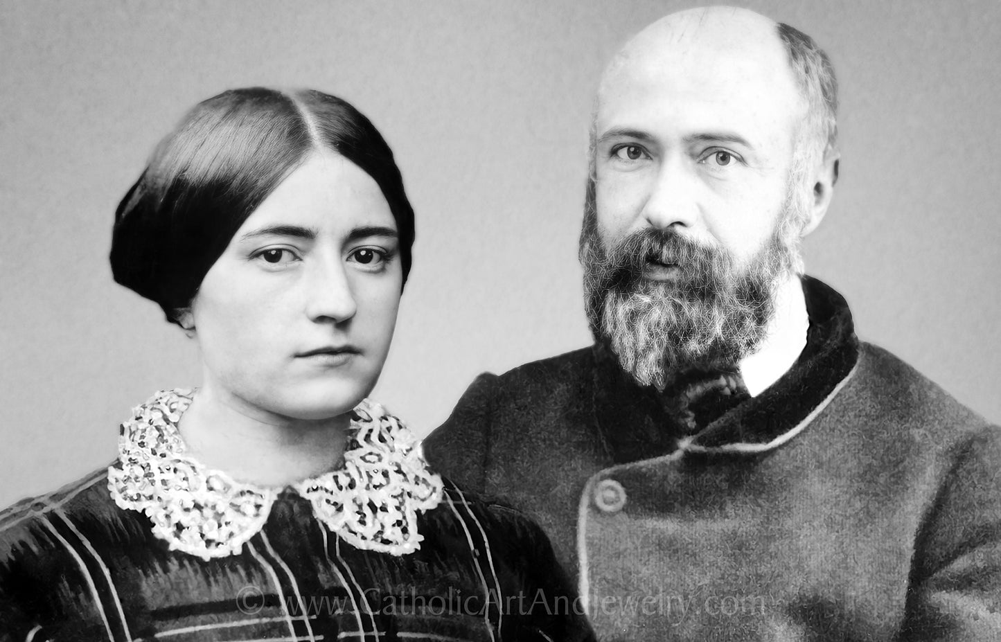 Saints Zélie and Louis Martin – Exclusive Restored Photo – Catholic Gift