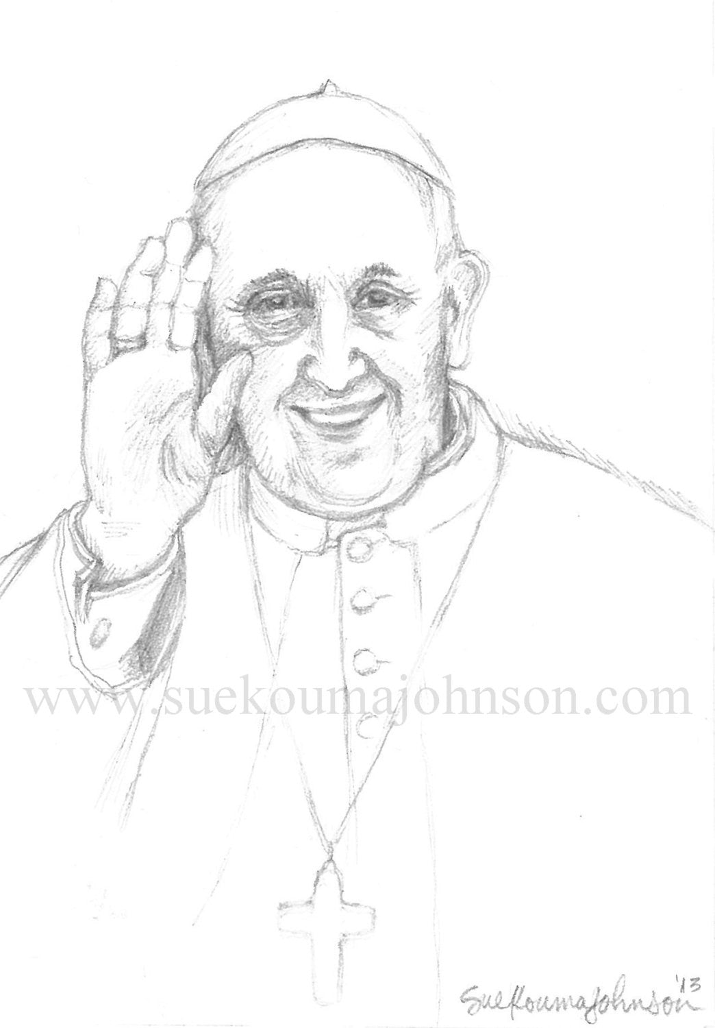 legering Postnummer Skinne Pope Francis Art Print – Catholic Art and Jewelry