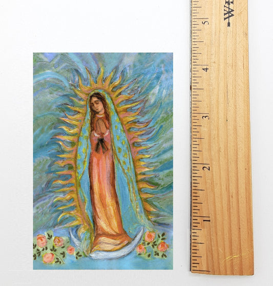 Our Lady of Guadalupe Holy Cards – by Sue Kouma Johnson – pack of 10/100/1000