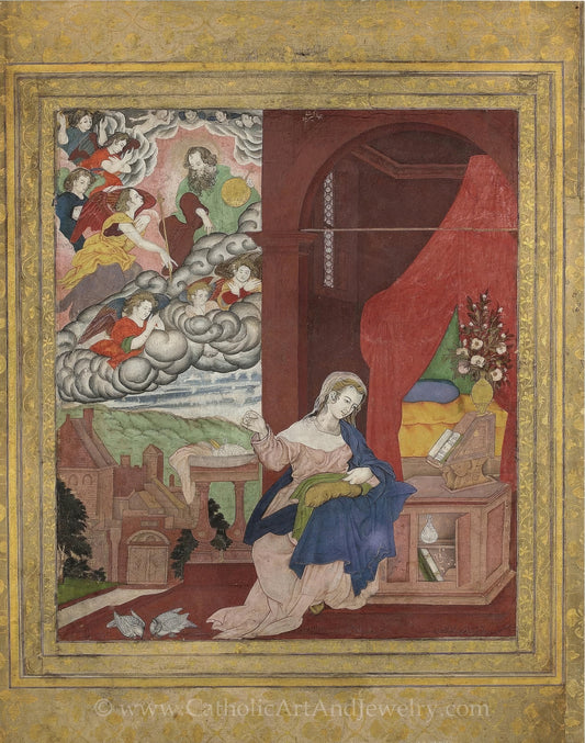 The Annunciation – Indian – Catholic Art Print