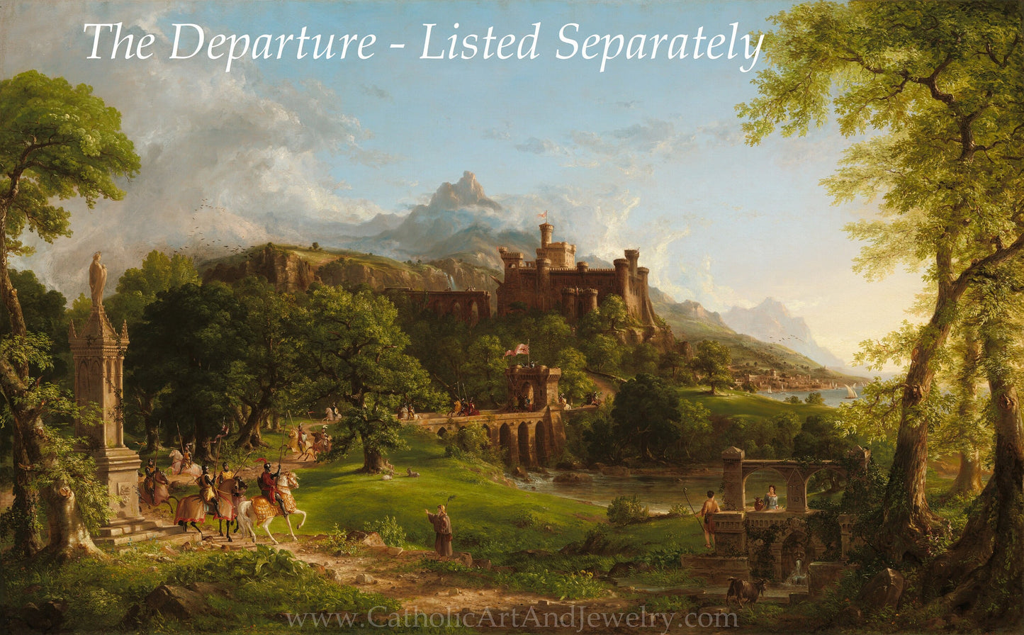 “The Return” – Medieval Catholic Crusaders – Thomas Cole – Beautiful Catholic Art – Archival Quality