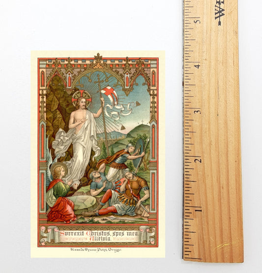 The Risen Christ is Our Hope – Resurrection – Restored Vintage Holy Card – Beuron pack of 10/100/1000