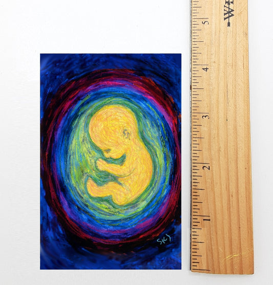 I Knew You – Pro-Life Holy Cards – by Sue Kouma Johnson – pack of 10/100/1000