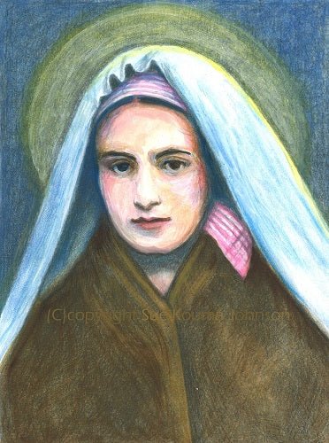 Saint Bernadette of Lourdes - Catholic Art and Jewelry
