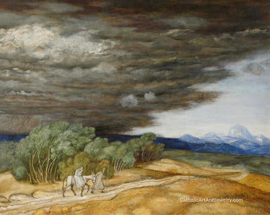 New! Flight into Egypt – Matthäus Schiestl – Beautiful Catholic Art – Archival Quality