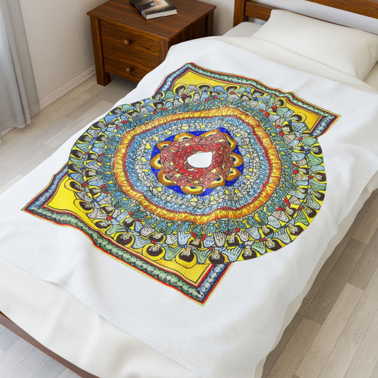 New! Hildegard of Bingen Blanket - All Beings Celebrate Creation - Catholic Art