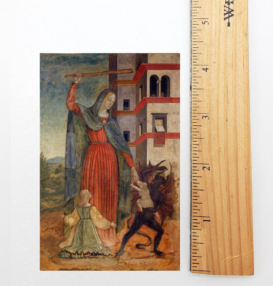 New! Our Lady of Succor Holy Card – Halloween Holy Card – Prayer to the BVM – pack of 10/100/1000