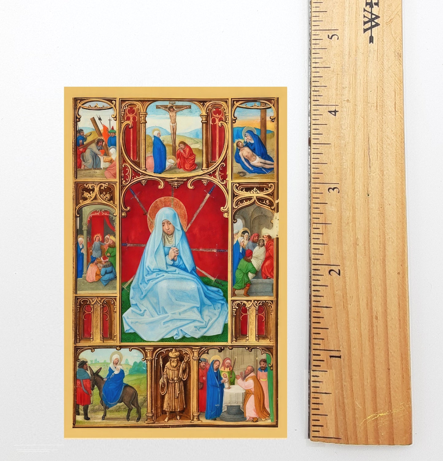 New! Holy Card – Our Lady of Sorrows – pack of 10/100/1000 – Restored Vintage Holy Card