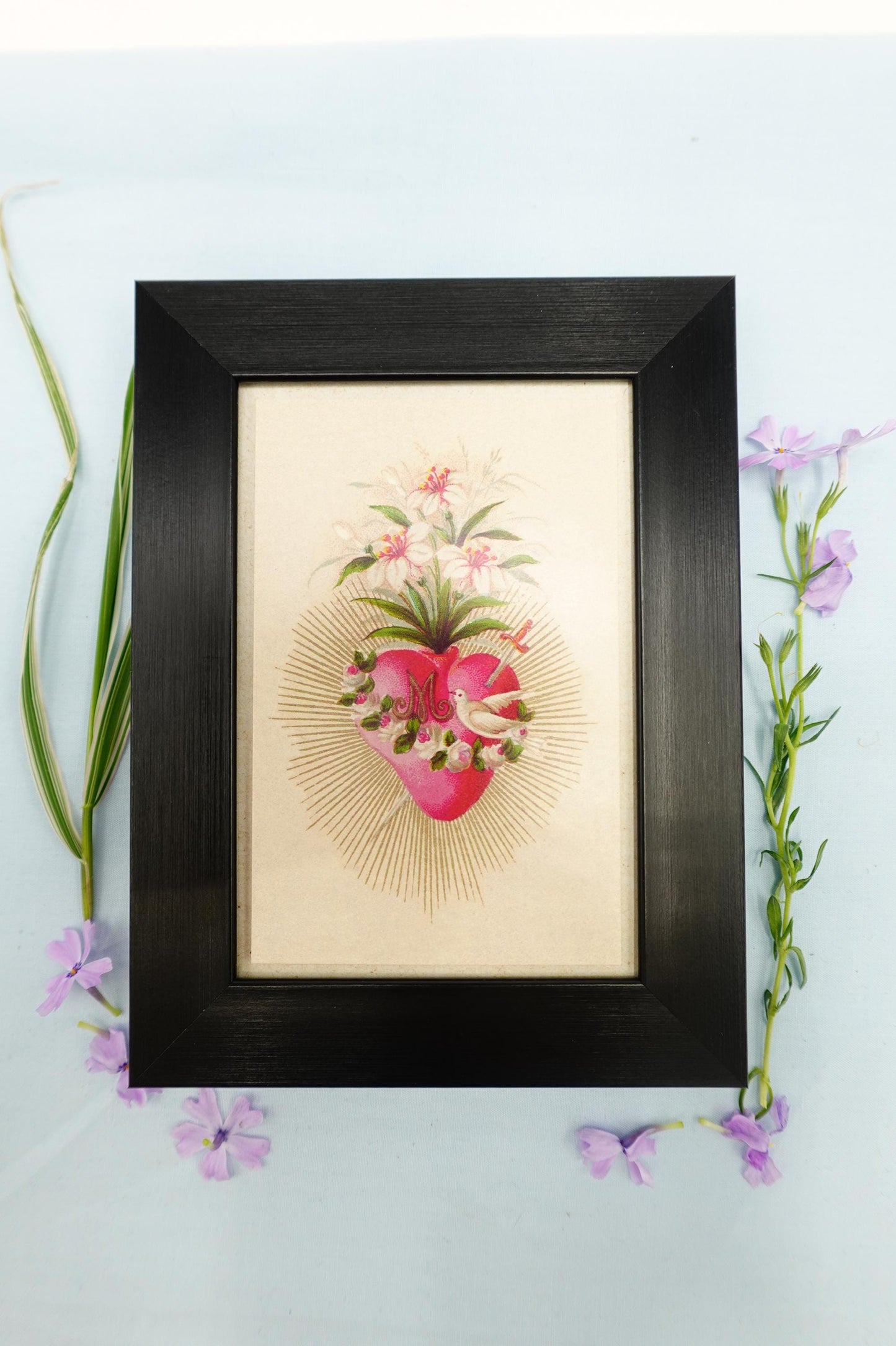 New! Immaculate Heart of Mary – Framed Miniature – Catholic Keepsake