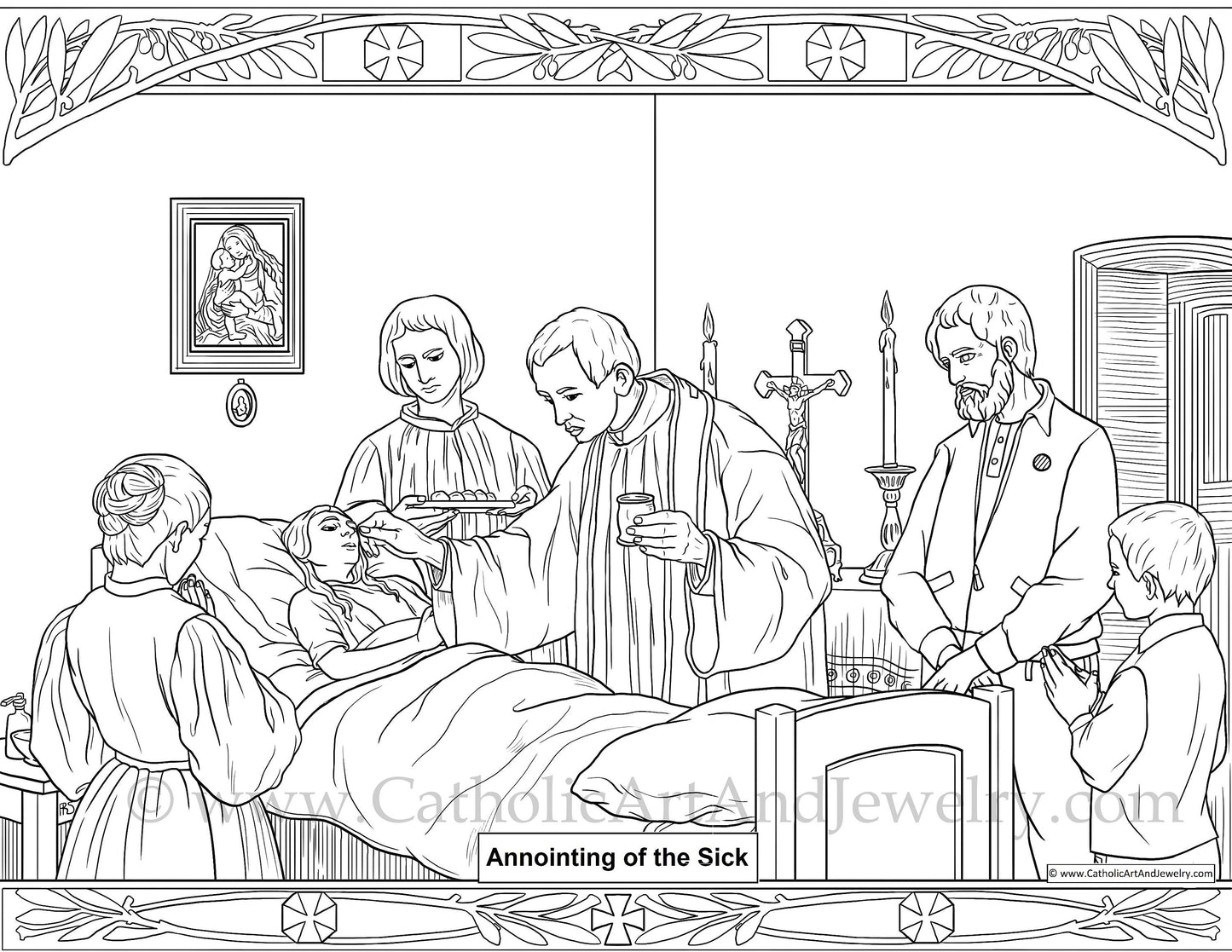 DOWNLOADABLE 7 Sacraments Coloring Pages – For home, school, or CCD – Catholic Catechism  – Catholic Education  – Catholic Kids