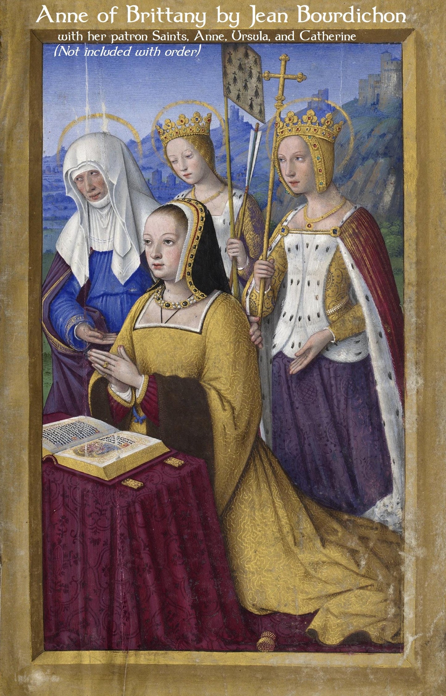 New! Visitation – Jean Bourdichon – Book of Hours – Beautiful Catholic Art –  Archival Qualtiy