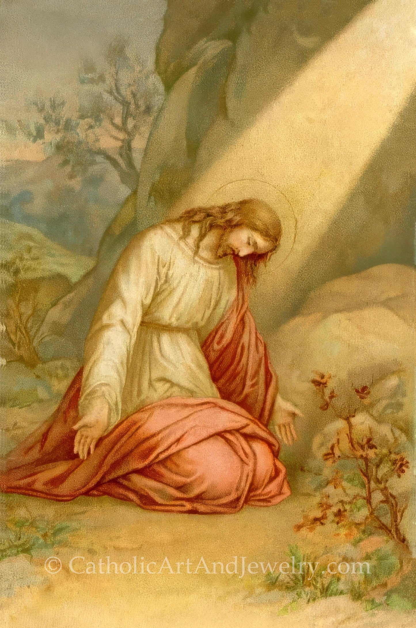 New! Agony in the Garden Holy Card #2 – pack of 10/100/1000  – Easter Holy Card