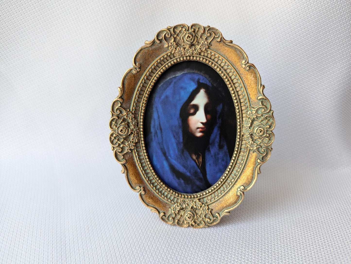 New! Blue Madonna - Miniature Frame – Carlo Dolci
