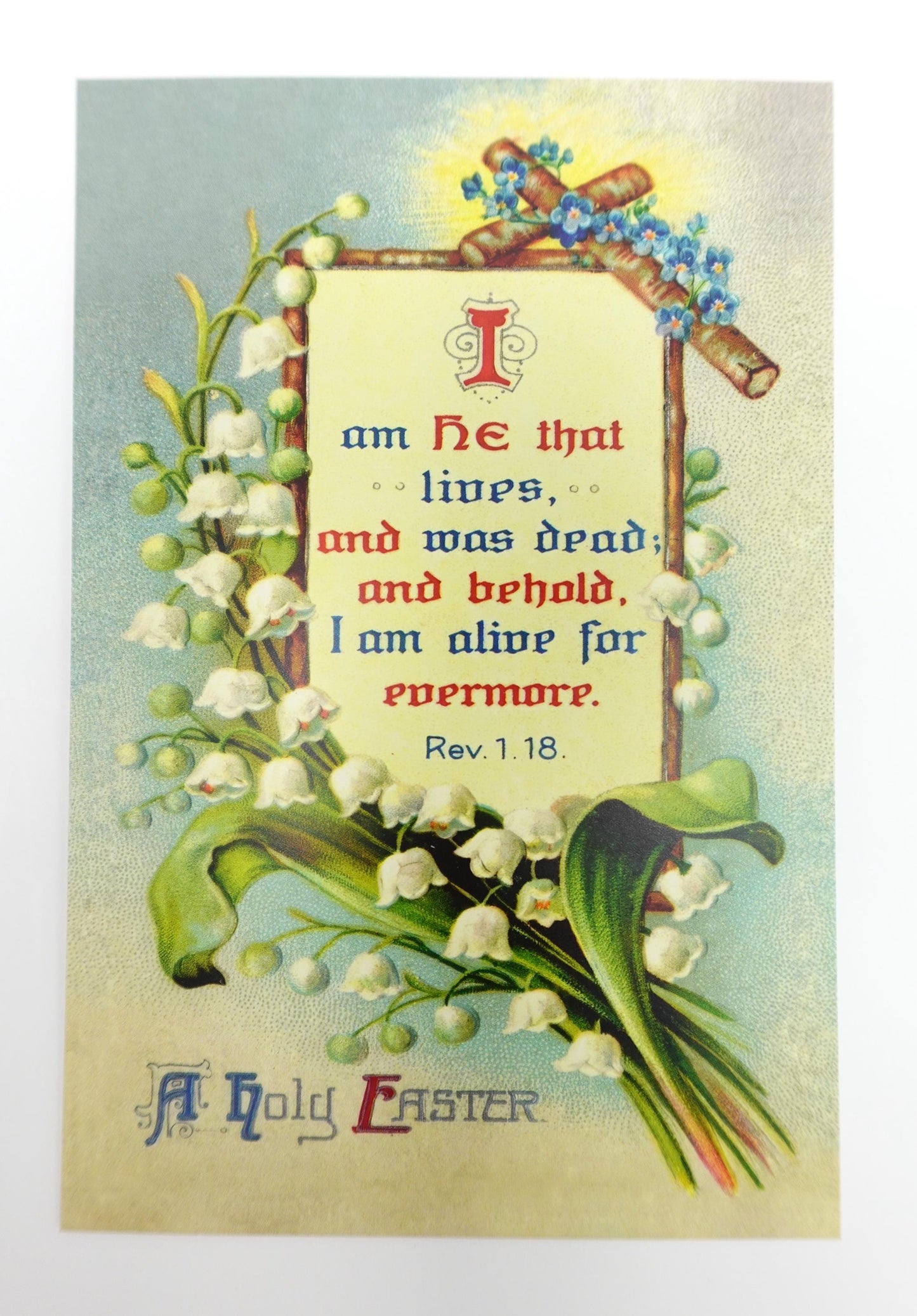 New! A Holy Easter Postcard / 4x6 Holy Card – pack of 3, 10, or 100 – based on a Vintage Holy Card – Victorian Catholic Art