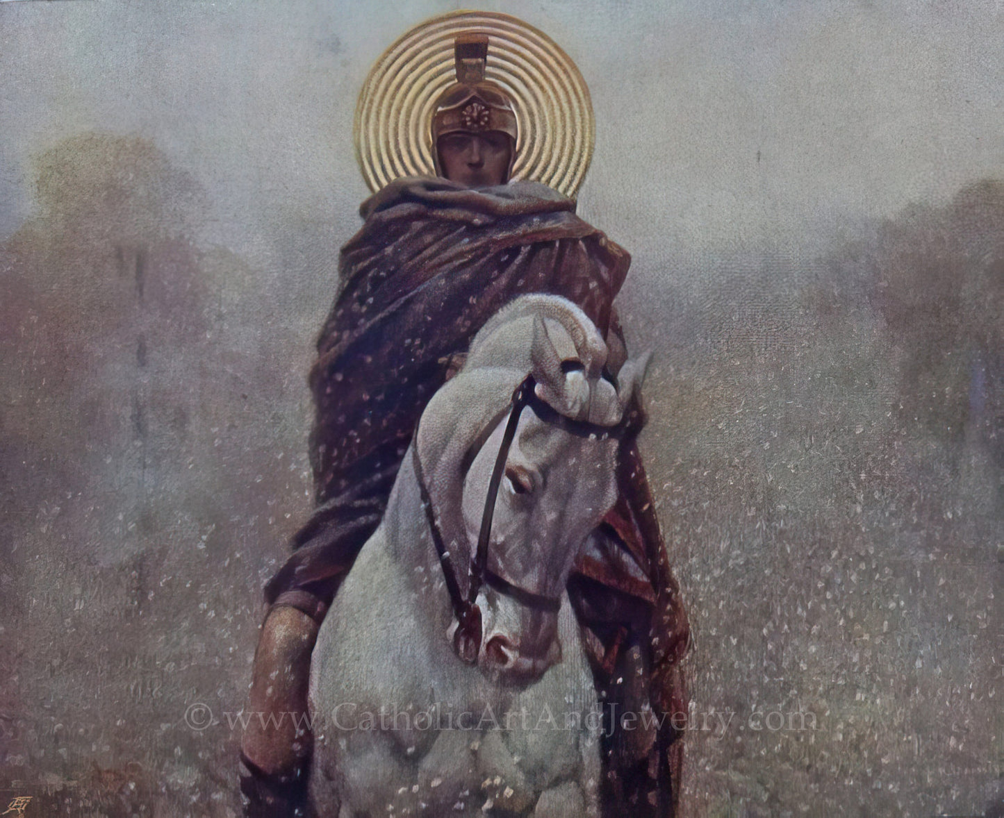 St. Martin of Tours – Piotr Stachiewicz – Catholic Art Print – Catholic Gift