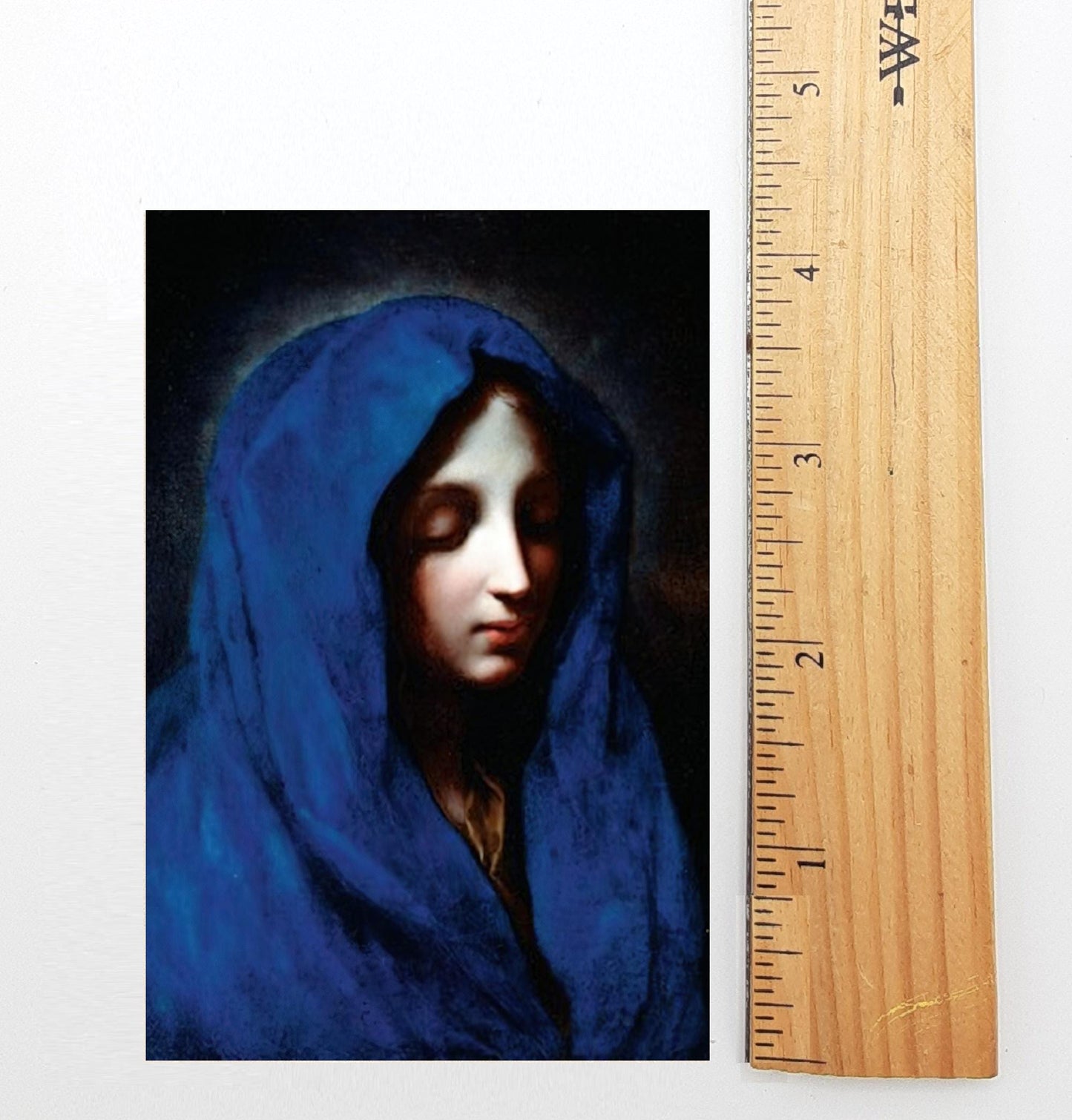 New! Blue Madonna Holy Card – Ascension – pack of 10/100/1000 – Restored Vintage Holy Card