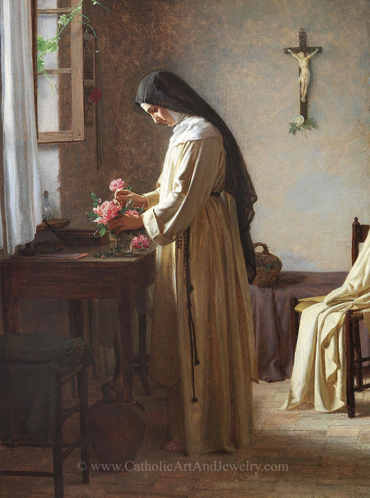 New! A Nun in Her Cell in the Morning  – Henrik Olrik – Catholic Art Print – Archival Quality