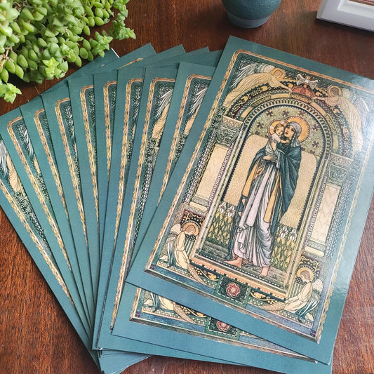 New! Labrousse Madonna and Child Postcard – 3 / 10 / 100 – Art Nouveau Catholic Art