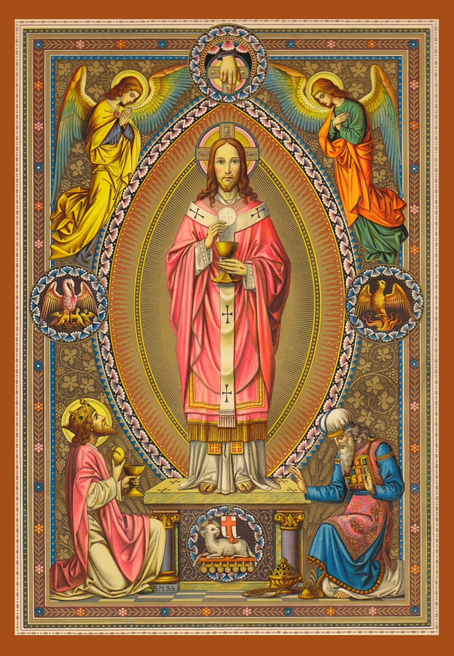 Greeting Card / Christmas Card – Christ the High Priest – 5x7" – With Envelope – 1 / 10 / 50 / 100 – by Max Schmalzl