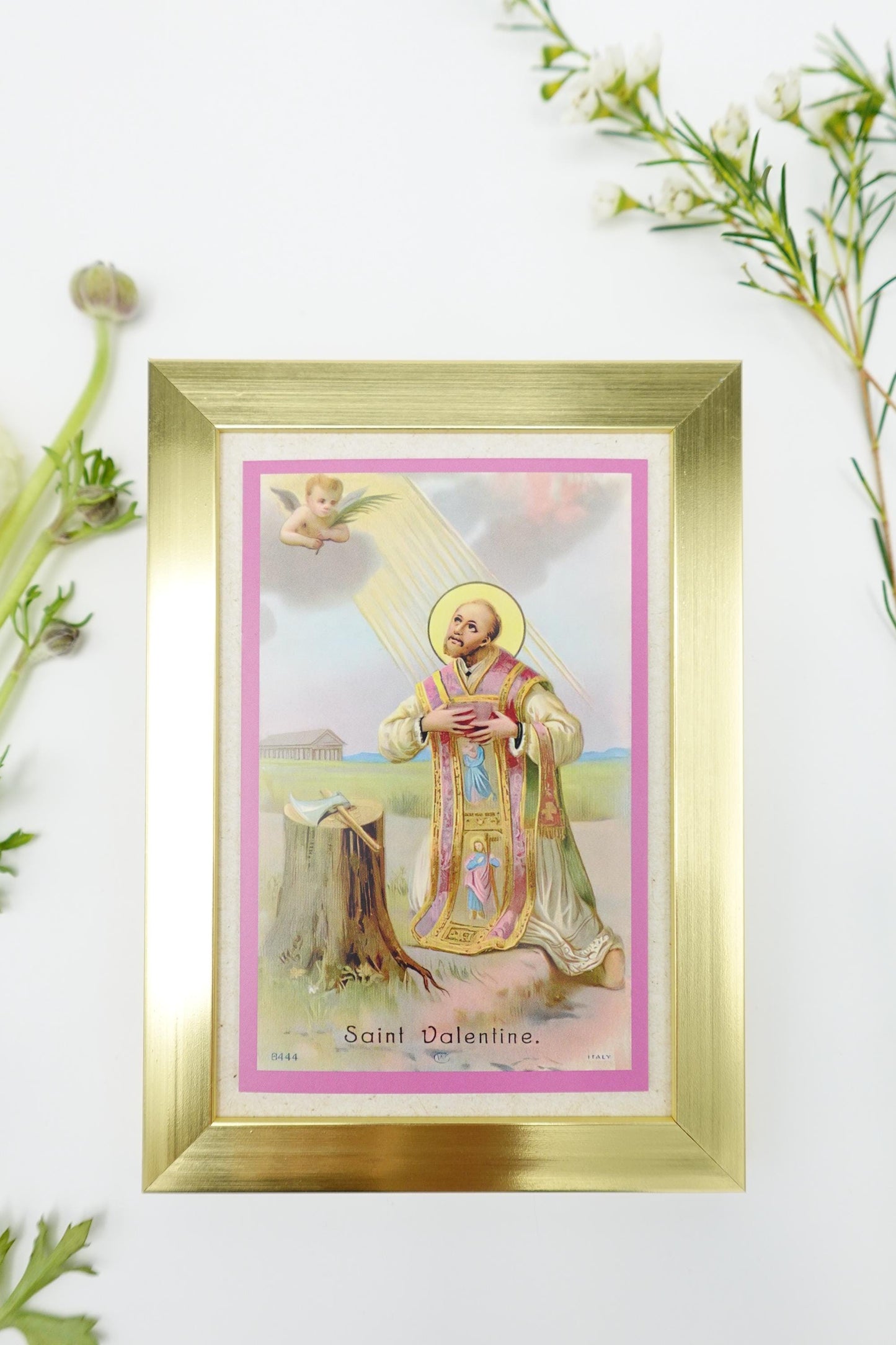New! Saint Valentine – Framed Miniature – Catholic Keepsake