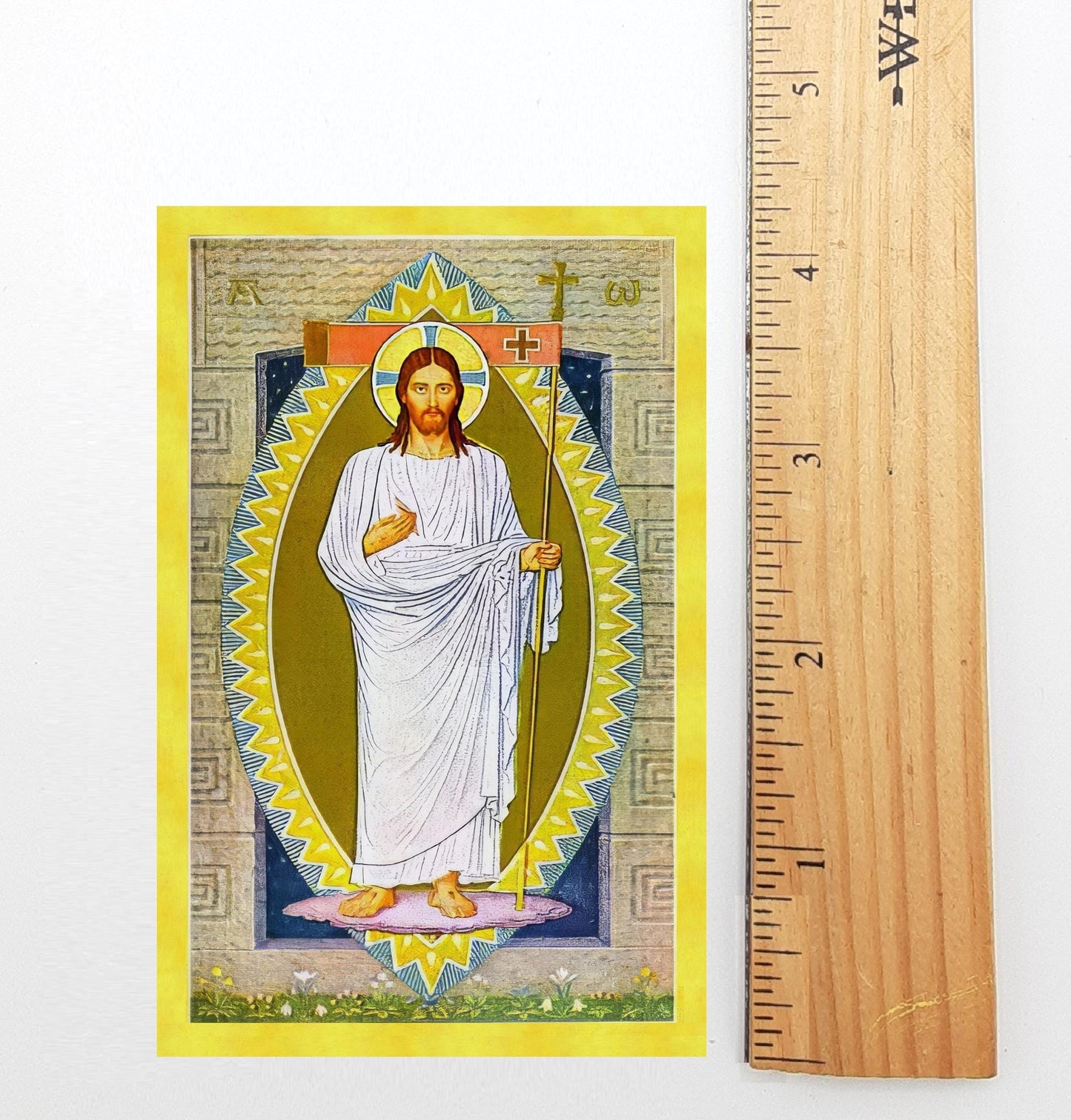 New! Resurrected Jesus – Resurrection Prayer – pack of 10/100/1000 – Easter Holy Card