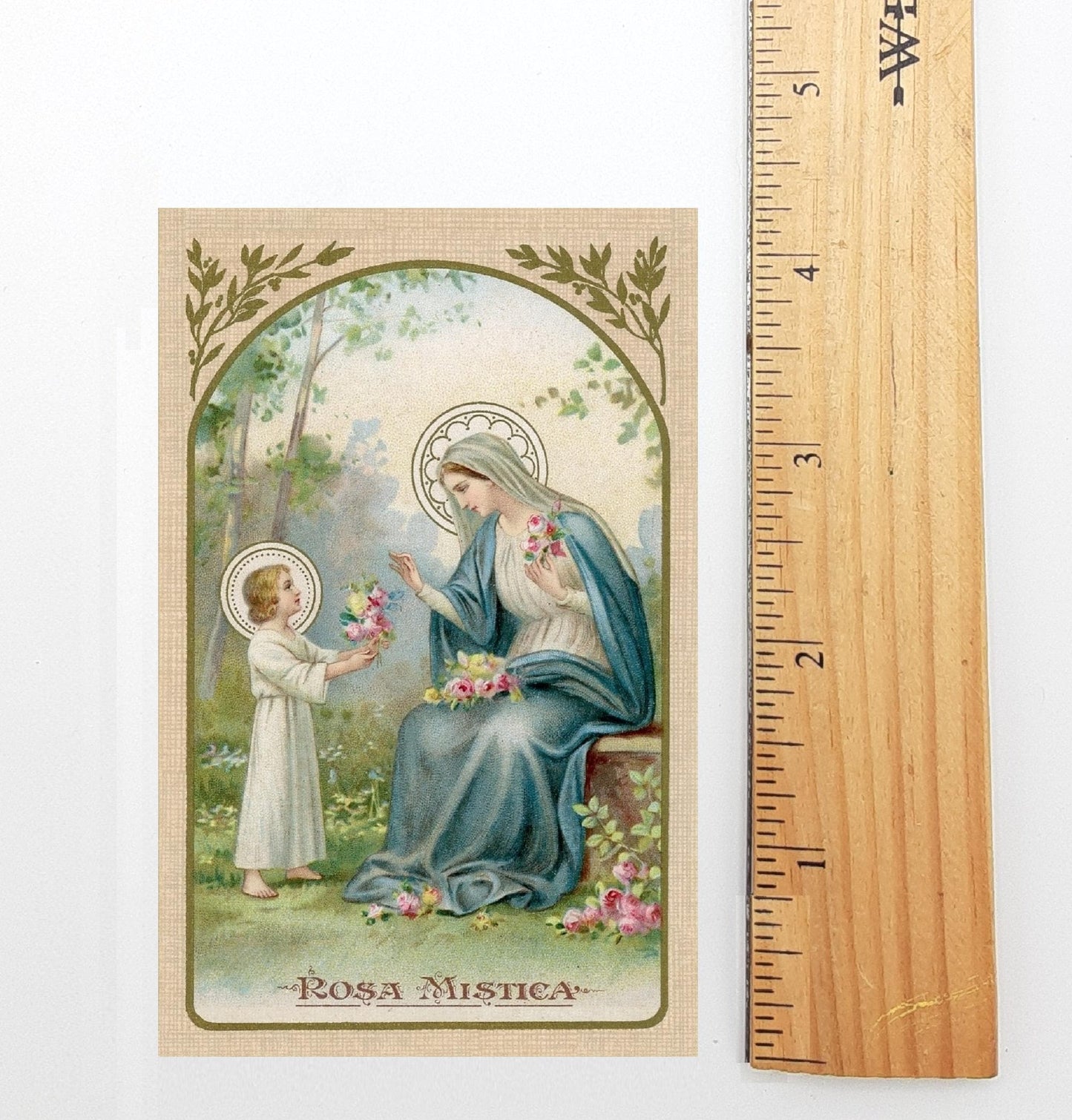 New! Rosa Mystic Holy Card – Prayer Like a Love Poem – Restored Vintage Holy Card / Funeral Card – pack of 10/100/1000