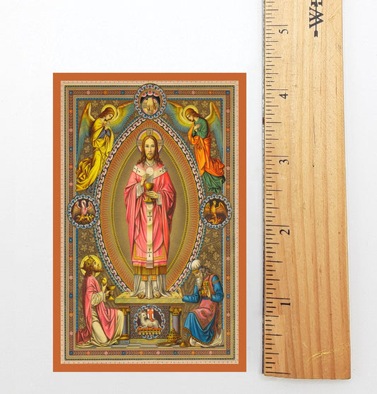 New! Christ the High Priest – Prayer for Our Priests – Vintage Holy Card – pack of 10/100/1000