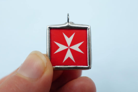 New! Maltese Cross Medal - Catholic Pendants and Charms