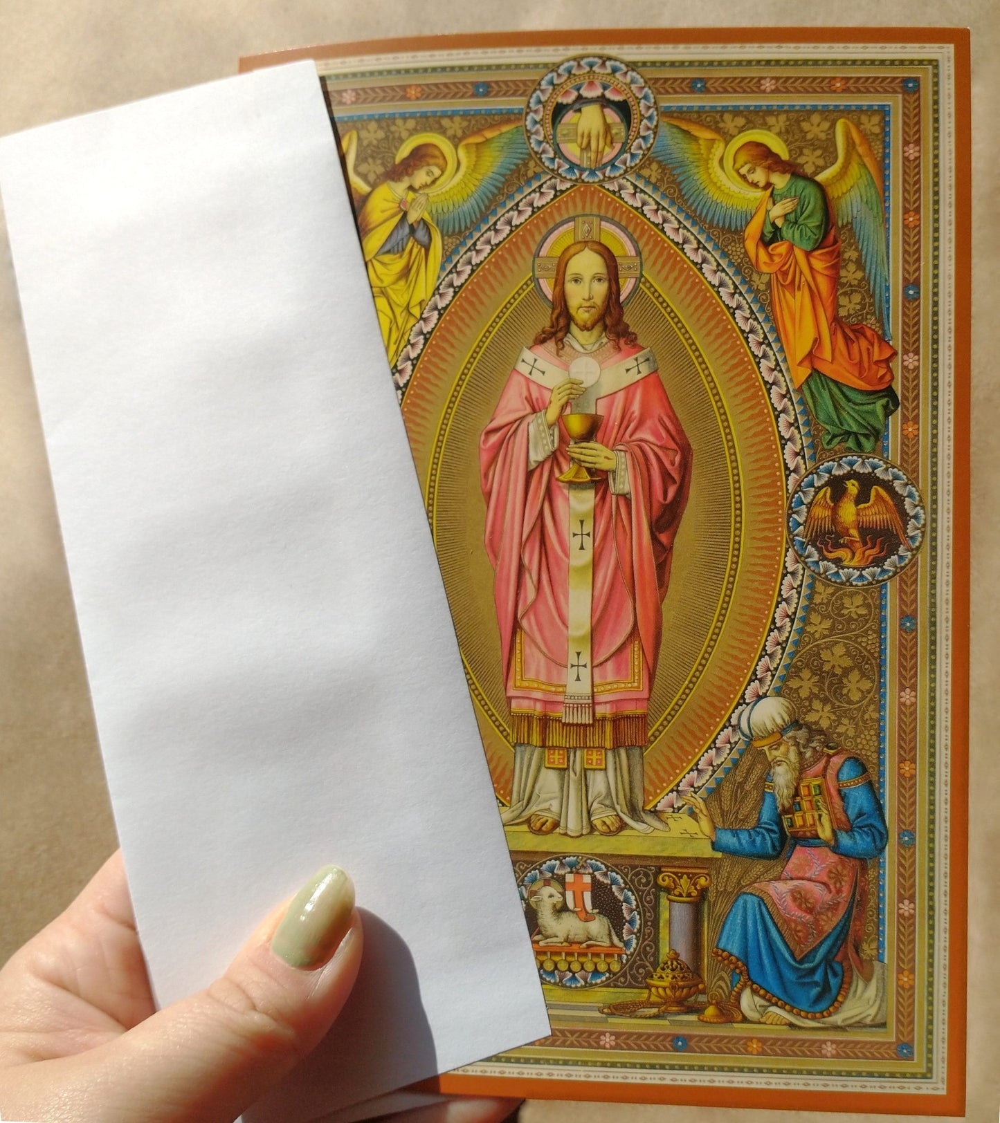 Greeting Card / Christmas Card – Christ the High Priest – 5x7" – With Envelope – 1 / 10 / 50 / 100 – by Max Schmalzl