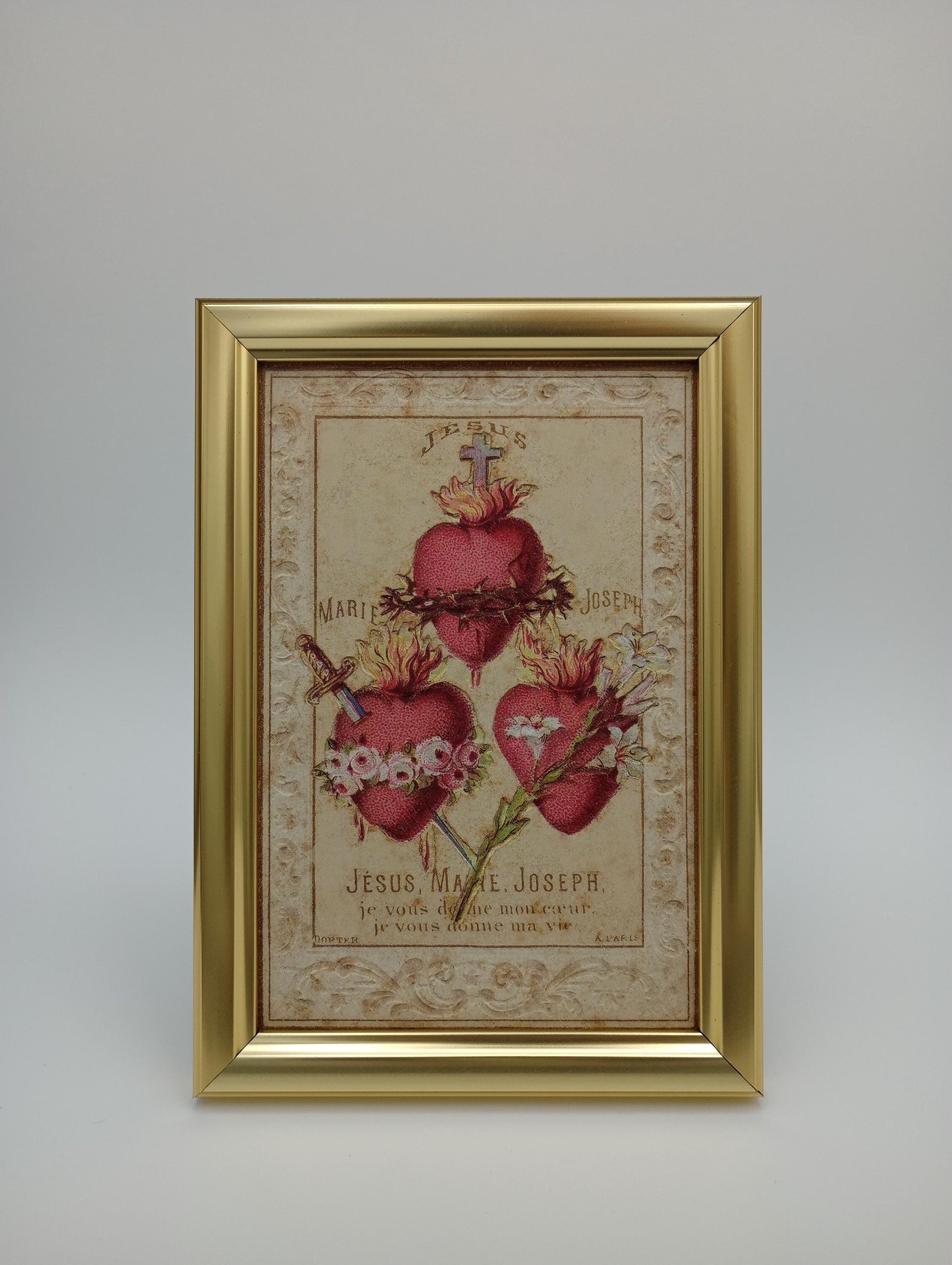 a picture of some flowers hanging on a wall