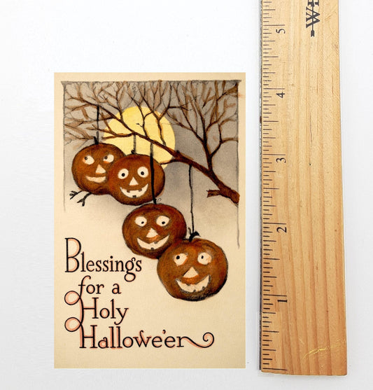 New! Blessings for a Holy Halloween – Children's Prayer from 1891 on back – Holy Card – pack of 10/100/1000