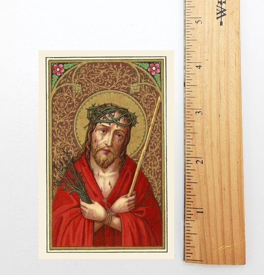 New! The Crowning with Thorns – Missal Prayer – pack of 10/100/1000 – Easter Holy Card