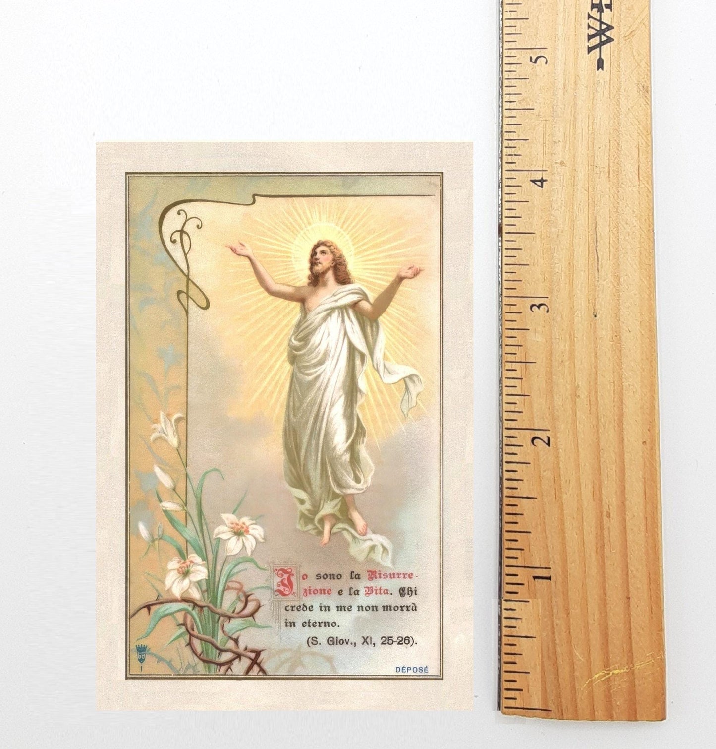 New! Holy Card – Ascension – pack of 10/100/1000 – Restored Vintage Holy Card