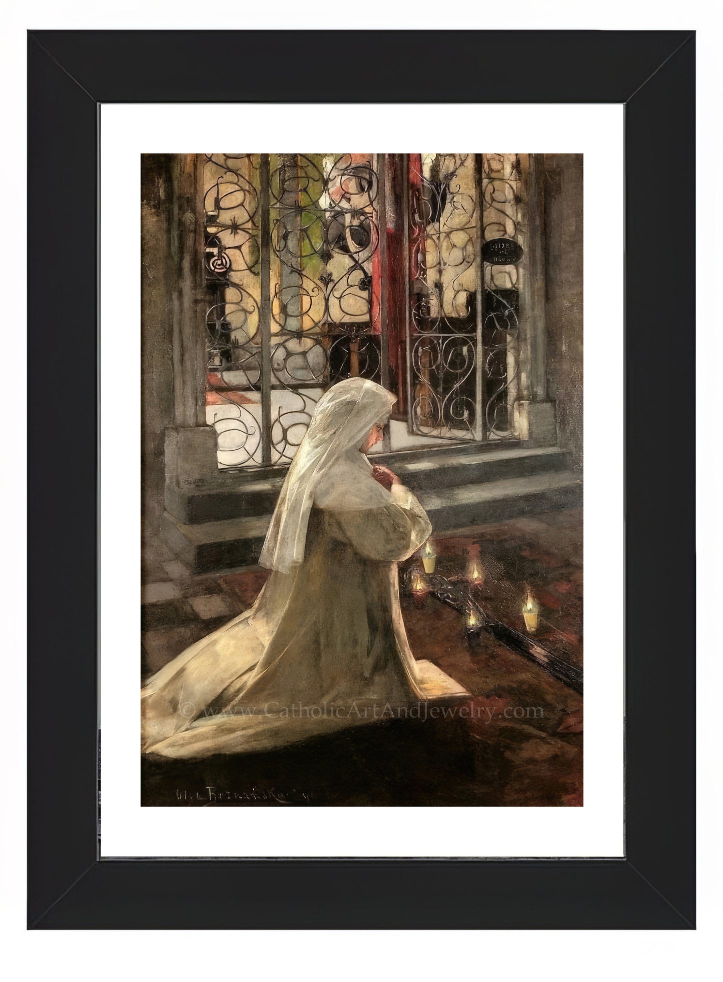 a painting of a woman sitting in front of a window