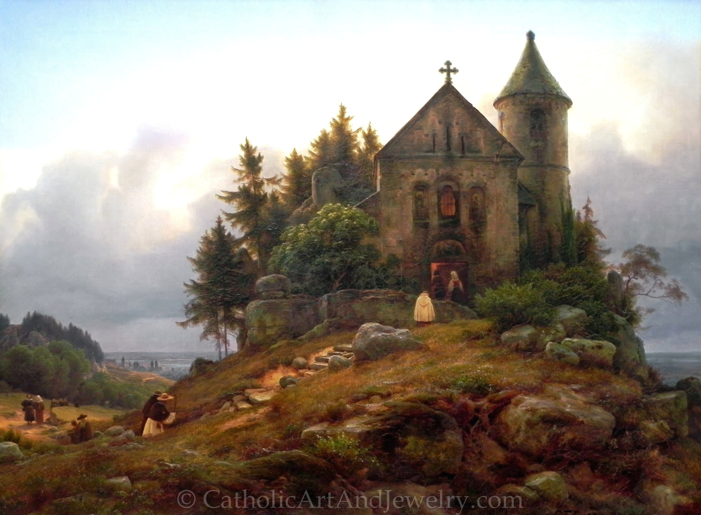 New! Chapel on the Edge of the Wood – Karl Lessing – Beautiful Catholic Art